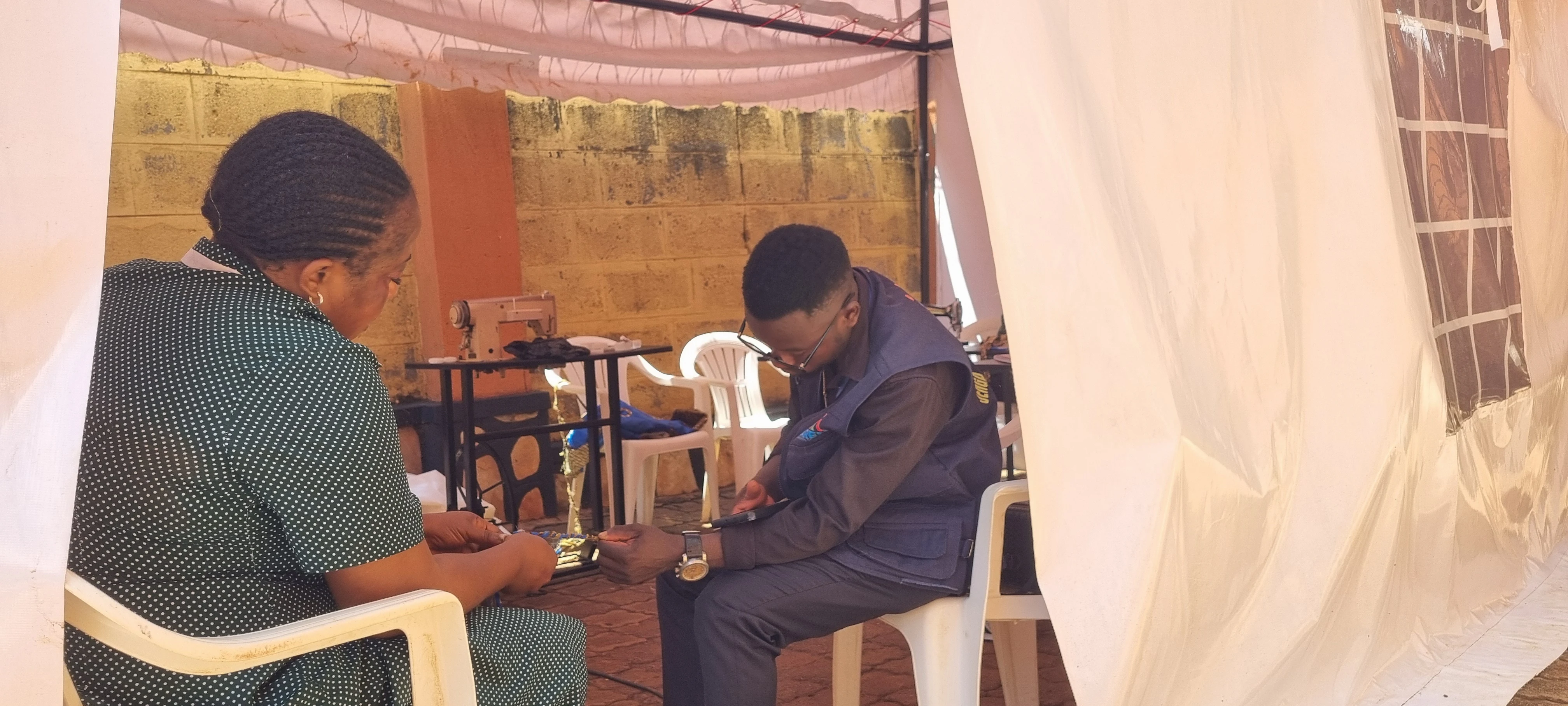 A YAREN instructor guiding a student through a hands-on task